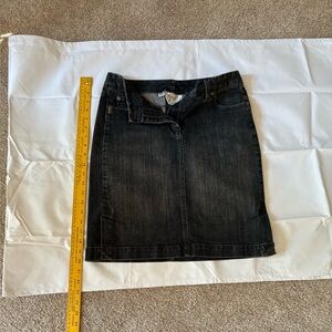 Talbots dark blue denim skirt
